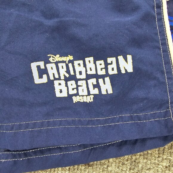 Disney Swim Trunks Shorts Mens XL Caribbean Beach Resort Drawstring Mesh‎ Lined - Picture 2 of 8